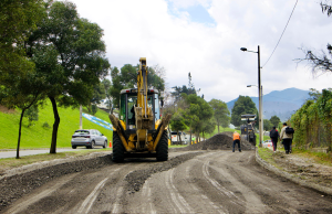 Mantenimiento vial en Loja