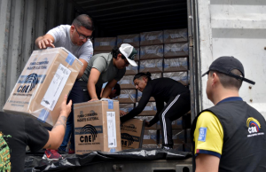 Arribaron a Loja los paquetes electorales para el Referéndum y Consulta Popular 2025