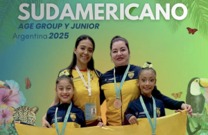Ecuador obtiene bronce en el Sudamericano de Gimnasia Rítmica 2025 en Argentina