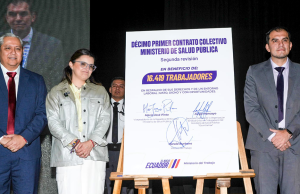 Más de 16 mil trabajadores de la salud amparados con contrato colectivo