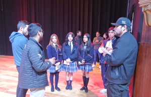 Estudiantes de la Unidad Educativa Lauro Damerval recorren el Teatro Bolívar