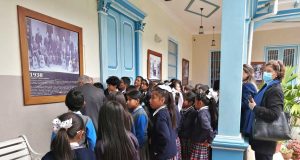Estudiantes recorren instalaciones del Museo de la Música Salvador Zaragocín
