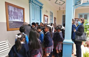 Estudiantes recorren instalaciones del Museo de la Música Salvador Zaragocín