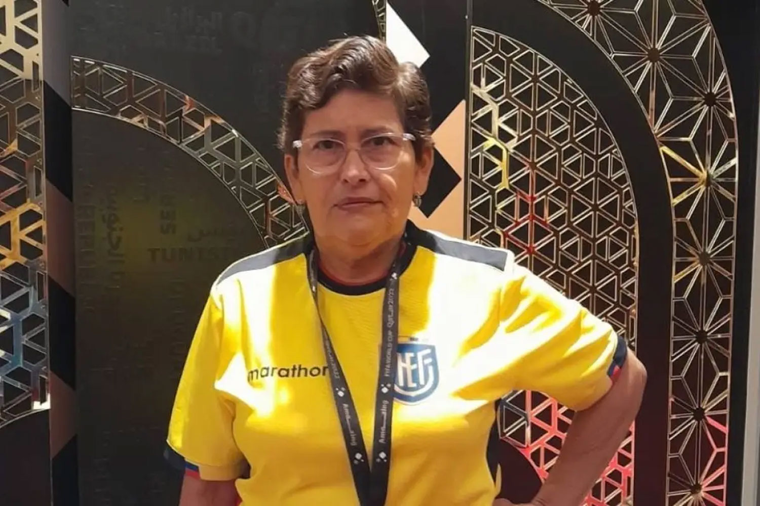 María del Jesús Pinargote marcou presença em todas as edições de Copa do Mundo entre 1998 e 2022. Foto: Reprodução/Redes Sociais